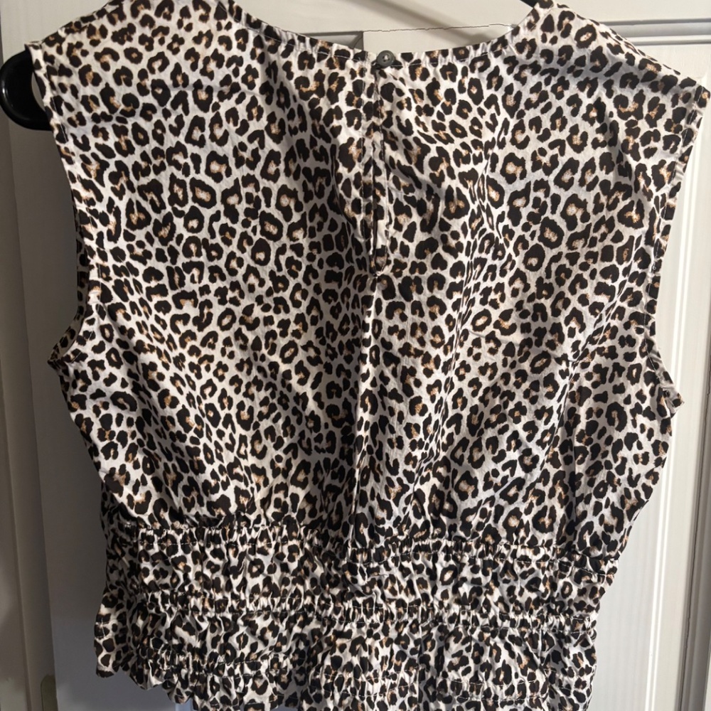 JCrew Leopard-Print Cropped Top - Picture 2 of 4